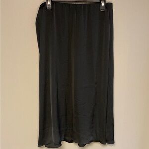 NWT J. Jill Black Midi Slip Skirt | Size M | Minimalist & Chic
